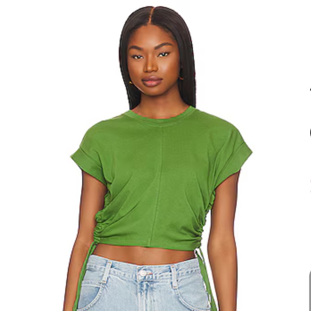All Saints Vibrant Green Short Sleeve Top